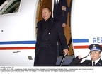 Ankunft von Chirac, Praesident von Frankreich auf Flughafen Findel.